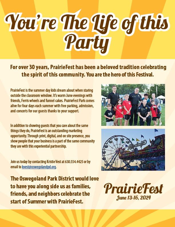 PrairieFest Sponsorship Opportunities